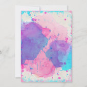 射撃、発砲ターゲット性はパーティの招待状を明らかにします 招待状 (裏面)