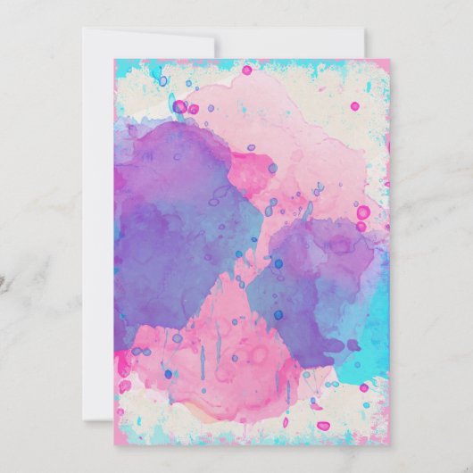 射撃、発砲ターゲット性はパーティの招待状を明らかにします 招待状 (裏面)