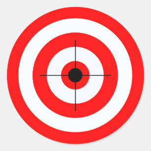 射撃、 発砲ターゲット高視認性明カラフルるい ラウンドシール