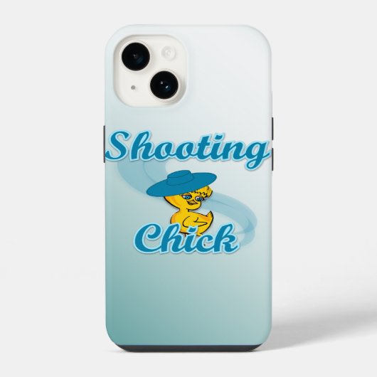 射撃、 発砲チック#3 iPhoneケース (裏面)