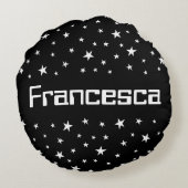 射撃、 発砲パーソナライズされたスターラウンドクッション ラウンドクッション (裏面)