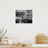 射撃、 発砲プール， 1940.ヴィンテージ写真 ポスター (キッチン)