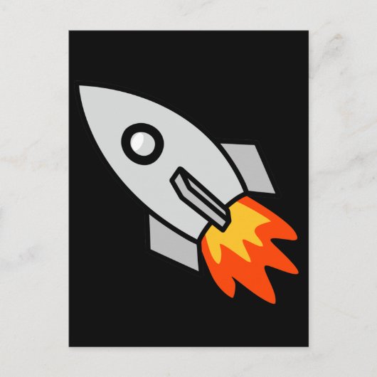 射撃、 発砲ロケットギフト ポストカード (正面)