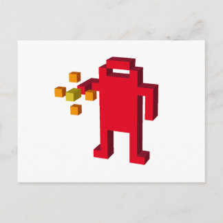 射撃、 発砲ロボット ポストカード