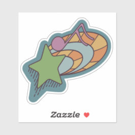 射撃、 発砲好きのスタードードル シール