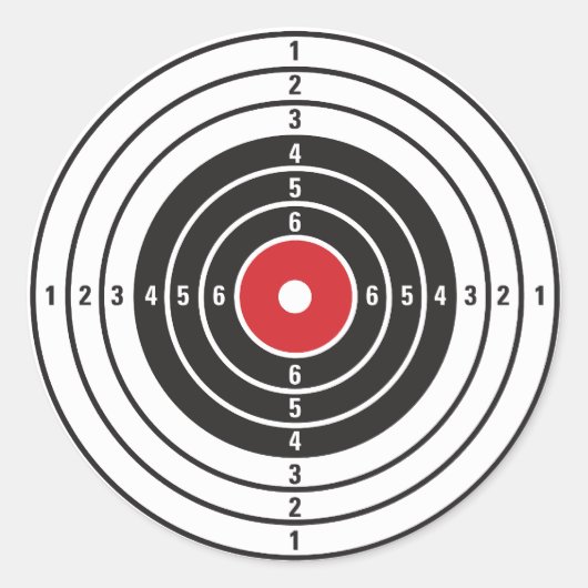射撃、 発砲対象 ラウンドシール (正面)