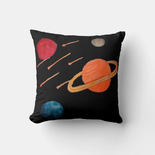 射撃、 発砲星宇宙 クッション (正面)