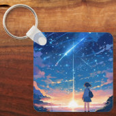 射撃、 発砲星 キーホルダー (正面)