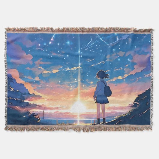 射撃、 発砲星 スローブランケット (正面)