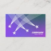 射撃、 発砲星 – ソフトグラデーション 名刺 (正面)