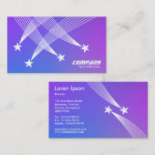 射撃、 発砲星 – ソフトグラデーション 名刺 (正面/裏面)