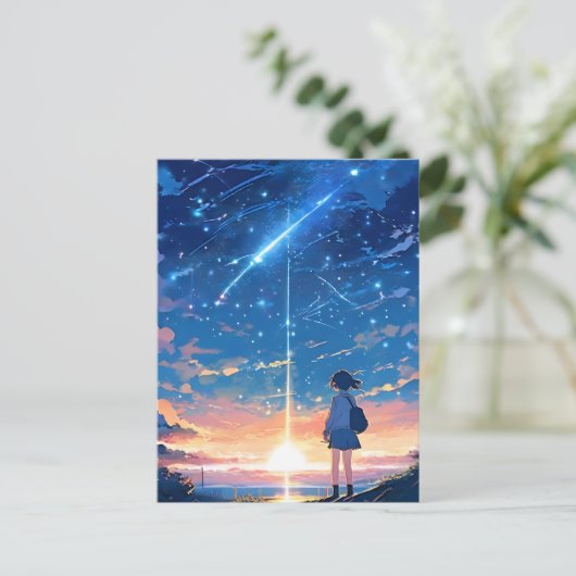 射撃、 発砲星 ポストカード (スタンド正面)