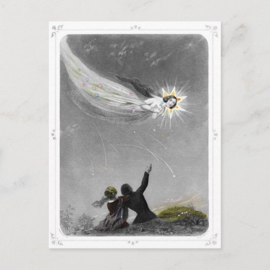 射撃、 発砲星 ポストカード (正面)