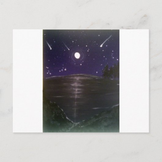 射撃、 発砲星 ポストカード (正面)