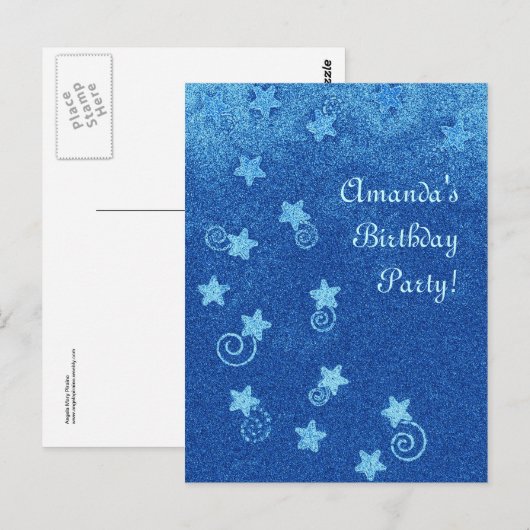 射撃、 発砲星 ポストカード (正面/裏面)