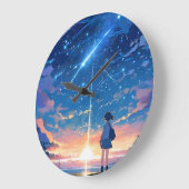 射撃、 発砲星 ラージ壁時計 (傾斜)