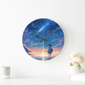 射撃、 発砲星 ラージ壁時計 (ホーム)