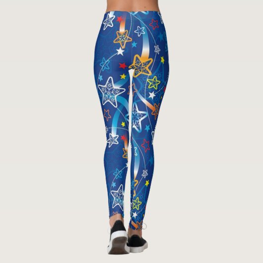 射撃、 発砲星 レギンス (裏面)