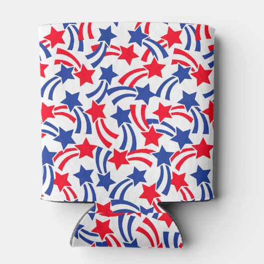 射撃、 発砲星 缶クーラー (裏面)