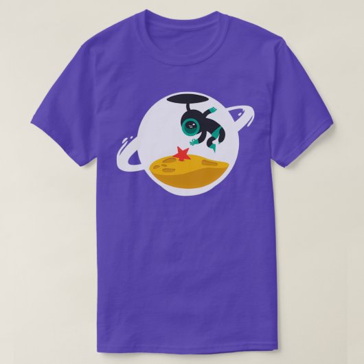 射撃、 発砲星 Tシャツ (デザイン正面)