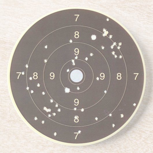 射撃、 発砲範囲ターゲット コースター (正面)