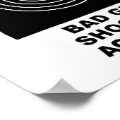 射撃、 発砲精度ポおもしろいスター ポスター (角)