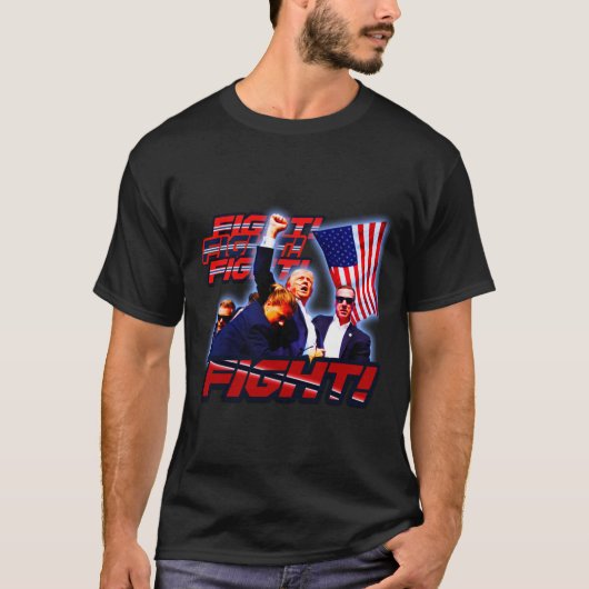 射撃、 発砲2024年7月13日 Tシャツ (正面)