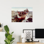 射撃、 発砲・ザ・ラピッド， 1879 by Frances Anne Hopkins ポスター (ホームオフィス)