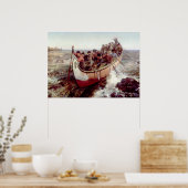 射撃、 発砲・ザ・ラピッド， 1879 by Frances Anne Hopkins ポスター (キッチン)