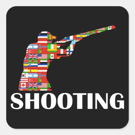 射撃、 発砲 スクエアシール (正面)