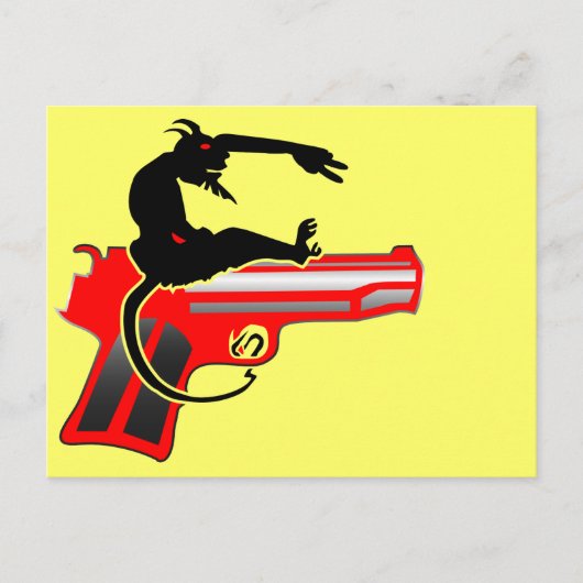 射撃、 発砲 ポストカード (正面)