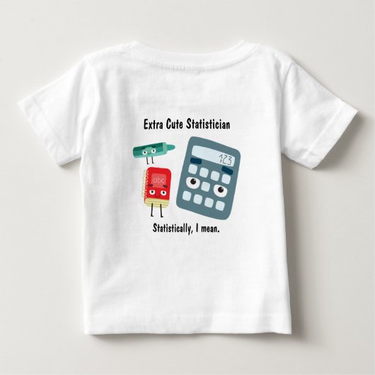 将来おもしろい統計学者 ベビーTシャツ (裏面)