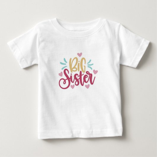 将来お姉さんになる妹のためのシャツ ベビーTシャツ (正面)