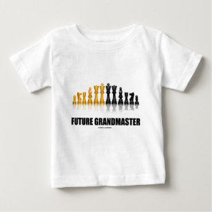将来のおじいさん(チェスセット) ベビーTシャツ