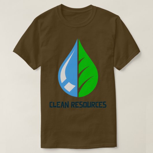 将来のためのクリーンリソース Tシャツ (デザイン正面)