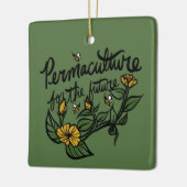 将来のためのパーマカルチャー セラミックオーナメント (左)