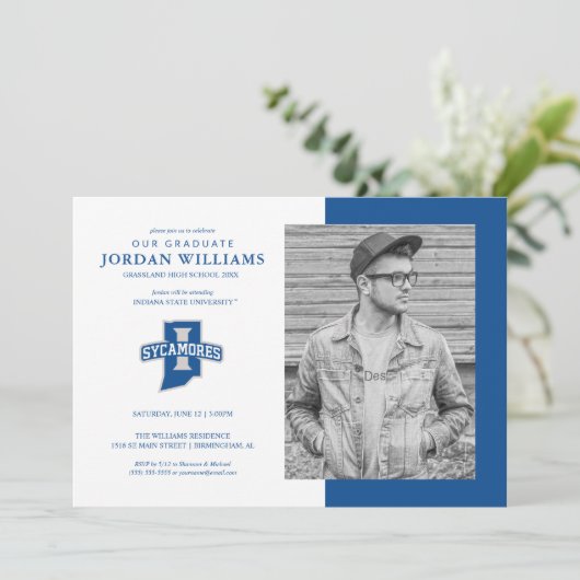 将来のインディアナ州立大学卒業生 案内状 (スタンド正面)