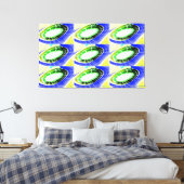 将来のエイリアン着陸プラットフォームの芸術 キャンバスプリント (インサイチュ (寝室))