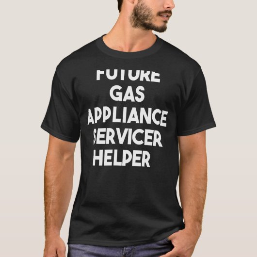 将来のガス器具サービスヘルパー Tシャツ (正面)