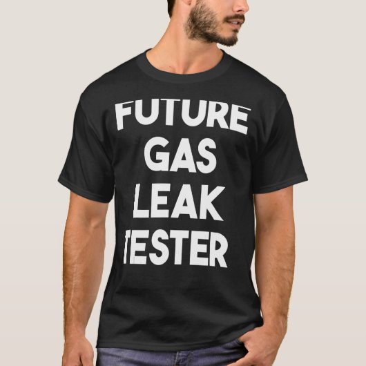 将来のガス漏れ試験機 Tシャツ (正面)