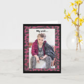 将来のグリーティングカードの休日の希望 カード (黄色い花)