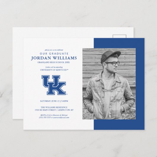 将来のケンタッキー州卒業生発表 案内ポストカード (正面/裏面)