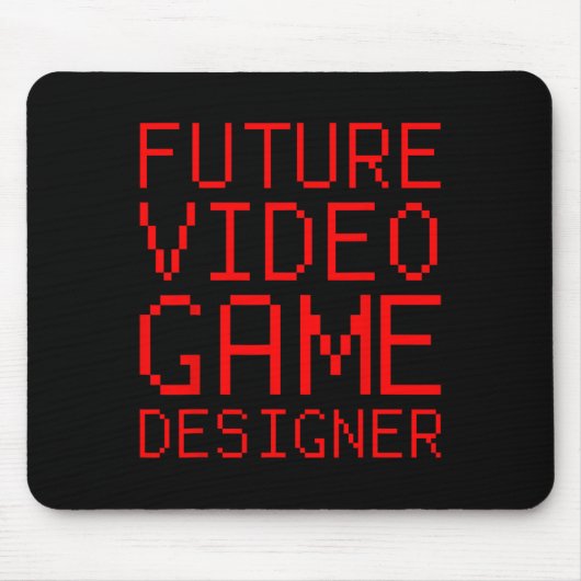 将来のゲームデザイナーの子供用 マウスパッド (正面)