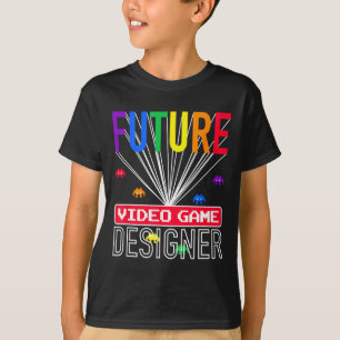 将来のゲームデザイナー キッズ ゲームTシャツ Tシャツ