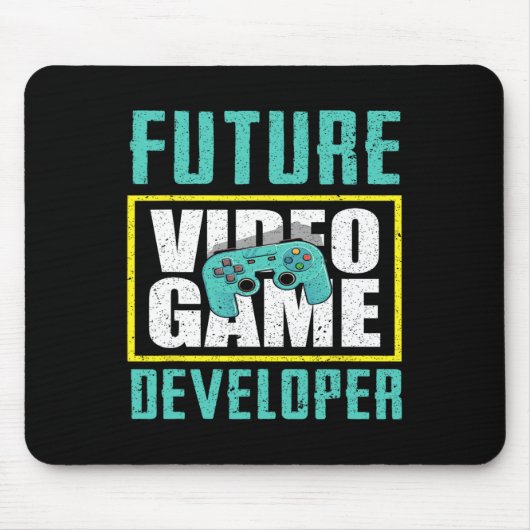 将来のゲーム開発者 - クールなゲームデザイナーG マウスパッド (正面)