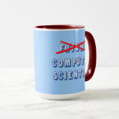 将来のコンピュータサイエンティストなし マグカップ (正面右)
