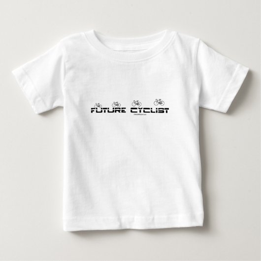 将来のサイクリスト ベビーTシャツ (正面)