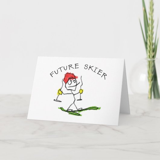将来のスキーヤー カード (正面)