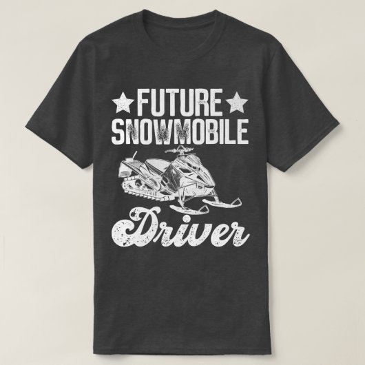 将来のスノーモービルおよび将来のスノーモービルドライバー Tシャツ (デザイン正面)
