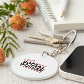 将来のソーシャルワーカー キーホルダー (正面右)